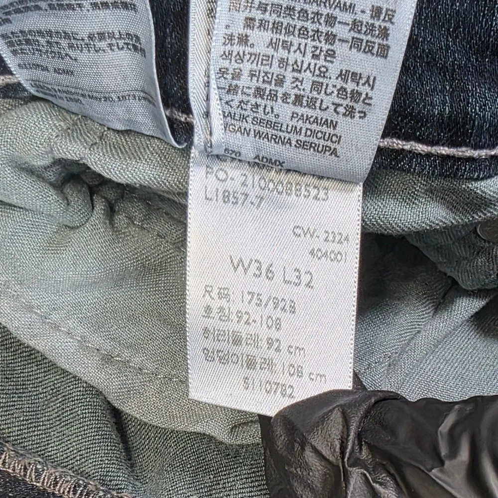 Levi's 559 Relaxed Straight Jeans Men's Size 36x32 Blue Denim Stretch Pants